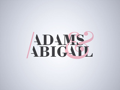 Adams & Abigail dailylogochallenge fashion logo