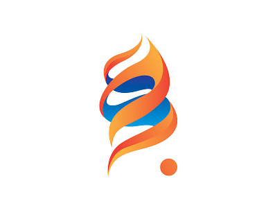 FlameTwist Logo dailylogo dailylogochallenge flame logo