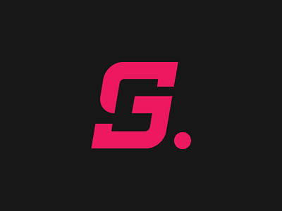 GS Monogram logo brand branding gs identity logo monogram pink simple