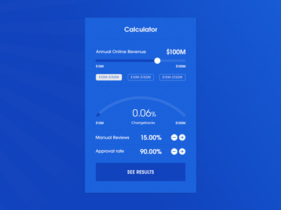 ROI Calculator app calculator clean design digital minimal type ui ux web