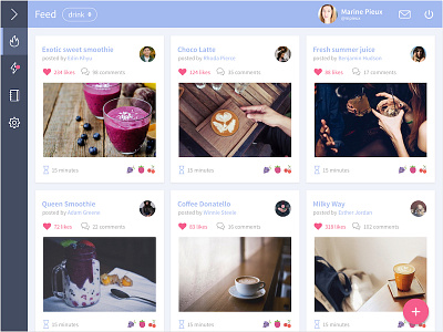 UI - Social Network App for Healthy Food 🍉