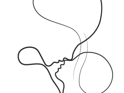 Oneline minimal art design illustration vector