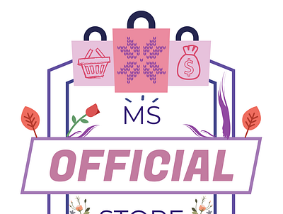 Logo Ms Store 3d animation branding design graphic design illustration logo motion graphics ui vector