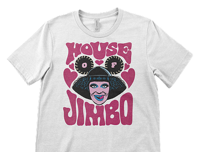 Tee designs for Jimbo from Canada's Drag Race design illustration tees typography