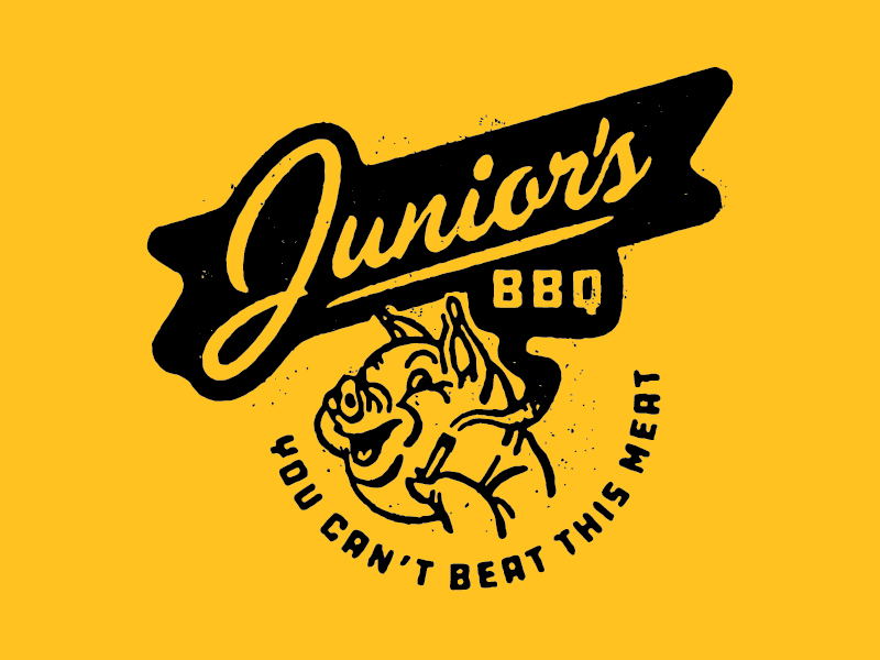 Junior's BBQ by The High Road Design on Dribbble