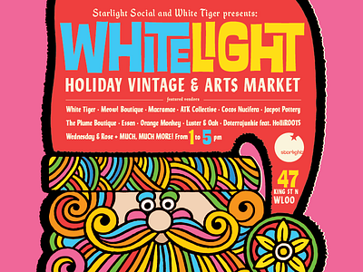 Poster for Holiday Market adobe illustrator design gigposter typography vector