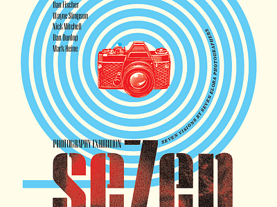 Se7en Photography Exhibition Poster V1 design illustration poster typography vector