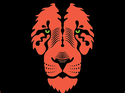 WIP Poster Illo design gigposter illustration lion vector