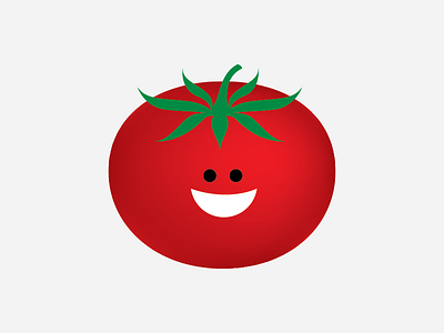 Tomatuhhhh brand cute smile tomato vector