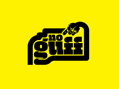 No guff! canadian typography vector