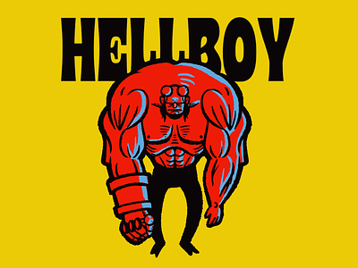 Happy birthday Hellboy hellboy procreate typography