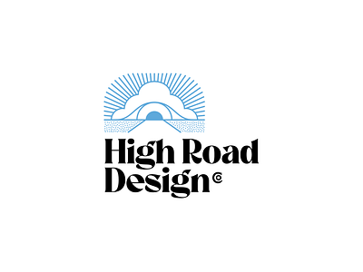 High road brand exploration brand logo typography