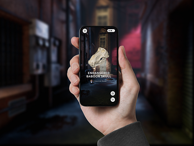 NFT Live Museum Hunt Concept app mobile nft ui