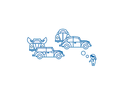VR Uses; Car Modeling buggie car cars icon illustration line drawing vector vr