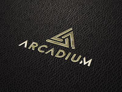 Arcadium Brand Identity arrow art branding branding and identity logo media production tech triangle vr
