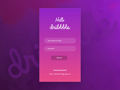 Login Page | Adobe XD