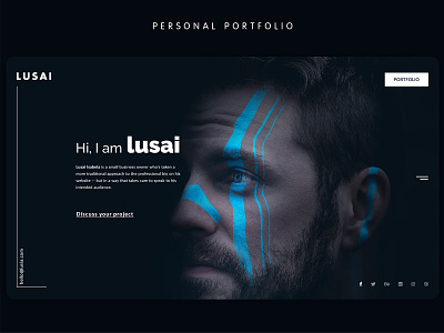 Exploring Personal Portfolio @lusai clean design clean ui clean ux design portfolio portfolio design portfolio website