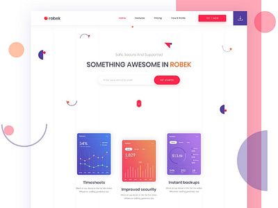 Robek | Landing Page Concept