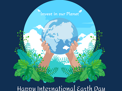 Earth Day Design 1 branding design earth day graphic design holiday vector