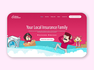 Website Landing Page animation design graphic design illustration mockup ui web website