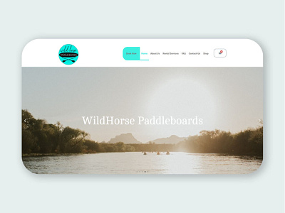 Wild Horse - Paddle Boards Website boards graphic design horse paddle ui web website wild horse