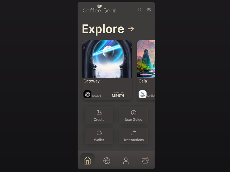 Coffee Bean Mobile UI Concept by Harshaan Singh on Dribbble