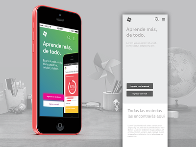 App Mobile app design educatina iphone mobile social network uxui design wireframe