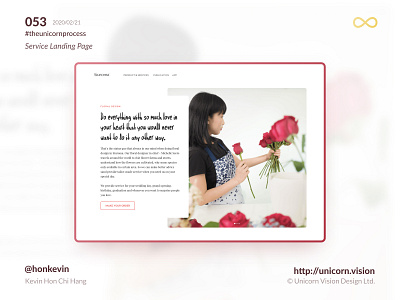 053 - Siuroma Floral Service Landing Page branding copywriting floral reponsive web design theunicornprocess ui unicornvision