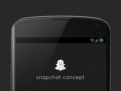 Snapchat Concept android concept dark snapchat yellow