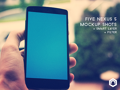 Five Nexus 5 Mockup Shots android mockup nexus nexus 5 photoshop