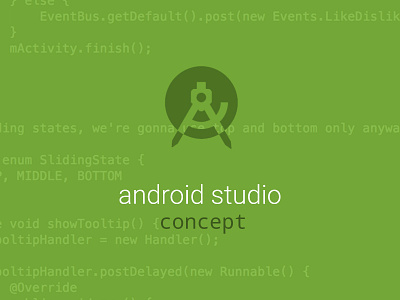 Android Studio Concept android android studio concept dark