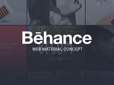 Behance Web Material Concept behance dark ui design material material design ui ux