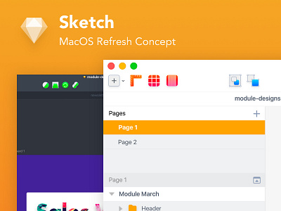 Sketch MacOS Rerfresh Concept concept dark light macos refresh sketch sketchapp