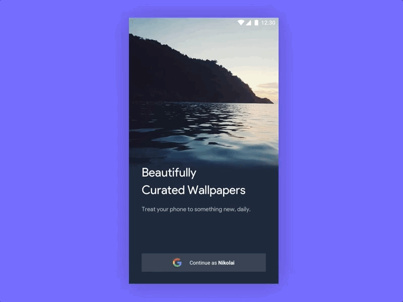 Daily UI 001 • Sign Up android animation daily ui framerjs sign up wallpapers
