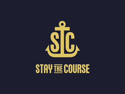 Stay The Course Kickstarter Project Logo Teaser anchor graphic design kickstarter kickstarter project logo logo design teaser typography