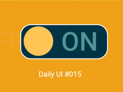 Daily UI 015 On/Off button daily ui 015 dailyui gif graphic design onoff switch typography ui ui design user interface web design