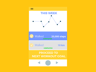Daily Ui 041 Workout Tracker daily ui 041 dailyui graphic design material design mobile app typography ui ui design user interface walking web design workout tracker