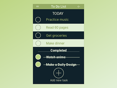 Daily Ui 042 To Do List daily ui daily ui 042 graphic design ios material design product design task manager to do list typography ui ux web design