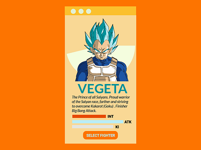 Daily Ui 045 Infocard daily ui daily ui 045 dragon ball z graphic design info card ios material design product design typography ui ux vegata