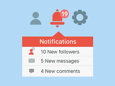 Daily Ui 049 Notifications daily ui daily ui 049 graphic design interface design material design notifications product design social typography ui ux web design