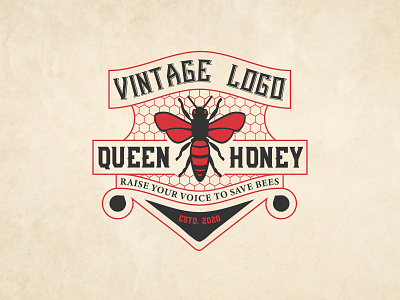 Queen Honey Vintage Logo