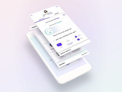 Signal AI ai app artificial intelligence contact efficiency interface mockup relationships ui ux