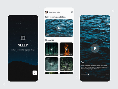 Sleep App app mobile mobileapp ui