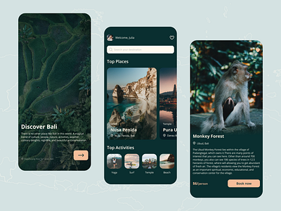 Travel App app design mobile mobileapp ui ux