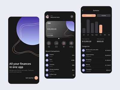 Mobile banking app app design mobile mobileapp ui ux