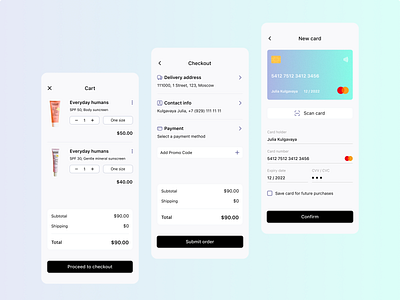 Daily UI :: 002 Credit Card Checkout app checkout creditcard daily daily ui daily ui 002 dailyui dailyui002 design mobile mobileapp ui