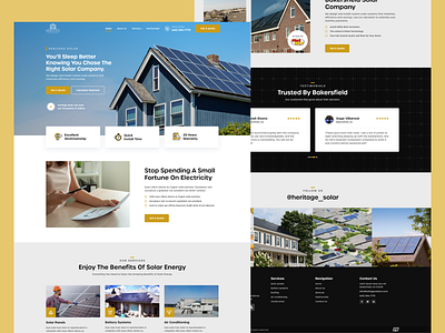 Website Design for a Solar Company bakersfield design landing page solar company ui ux web design