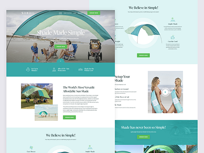 Website design for Sunsail Shades agency bakersfield branding design illustration landing page logo ui ux web design