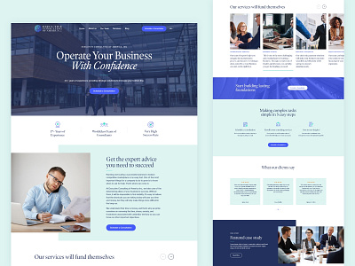 A professional website for executive consultants! agency bakersfield brand branding consultants consulting design executive good illustration landing page logo professional sleek stuff ui ux web design