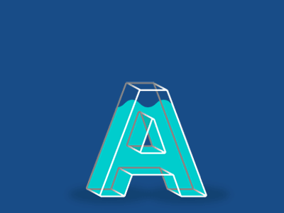 Ashe Lab 2d after effects beaker blue bubbles glass illustration illustrator liquid logo side project typography